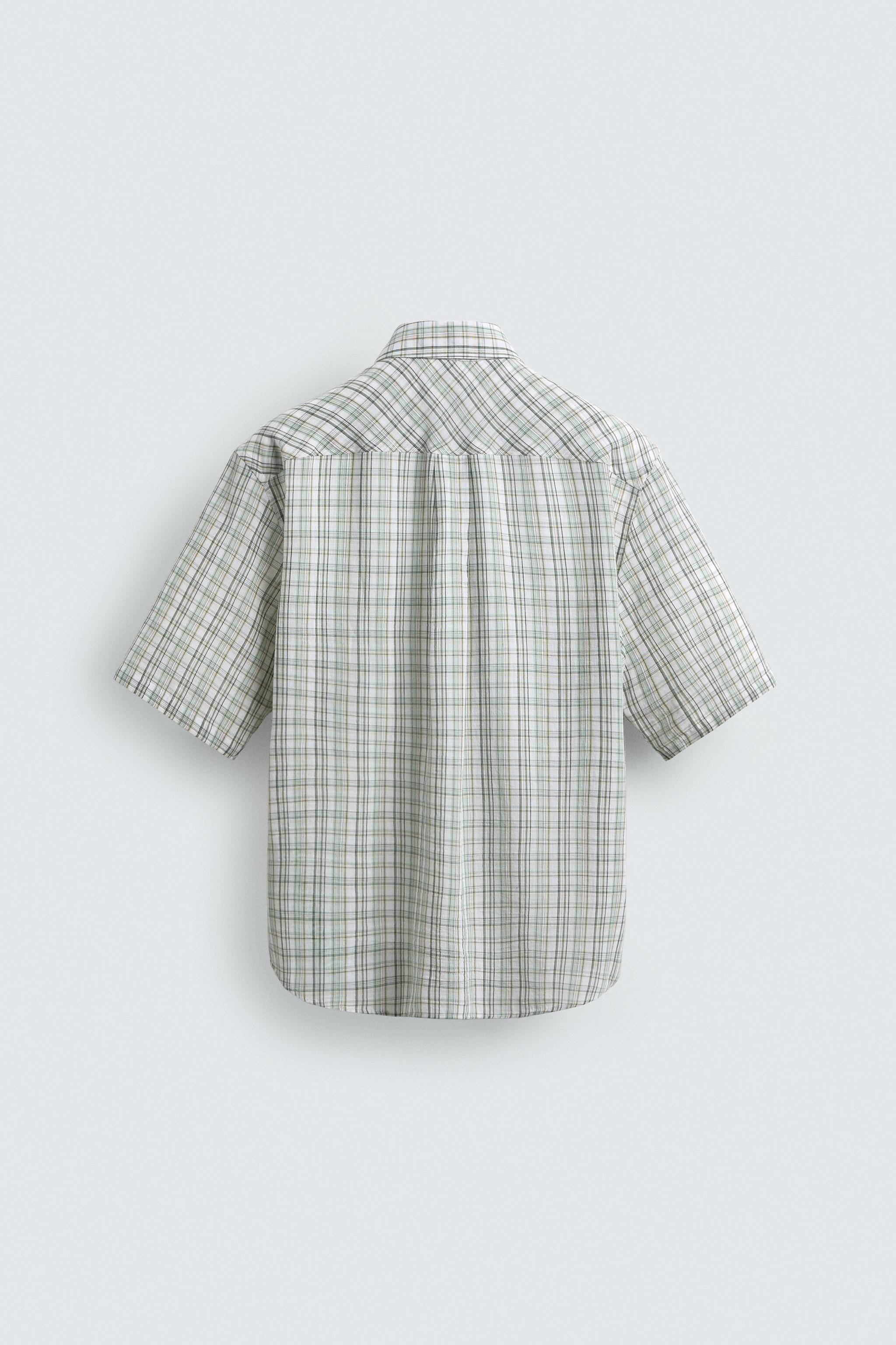 RELAXED FIT PLAID SHIRT
